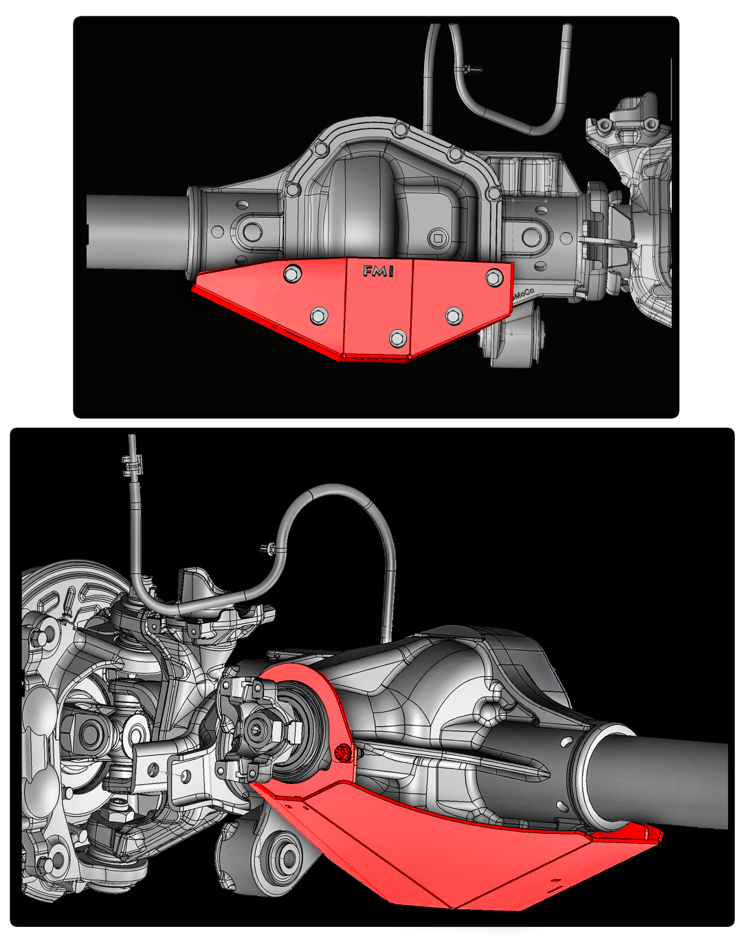 2017-2022 Super Duty - Front Differential Skid Plate, Dana 60 Front Axles