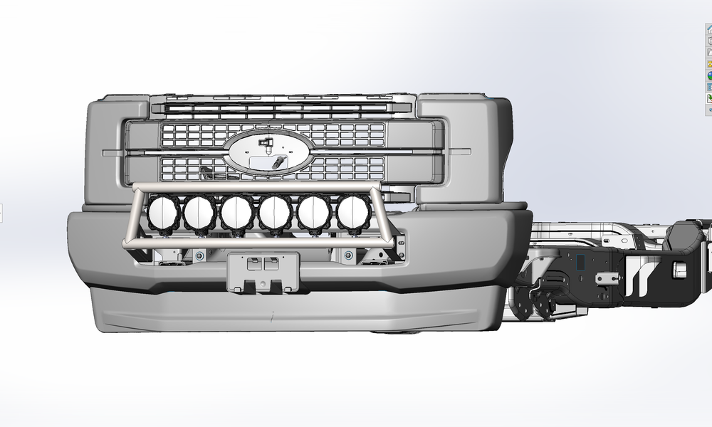 2017-2020 up Ford Super Duty Light Mount kit for stock front bumper