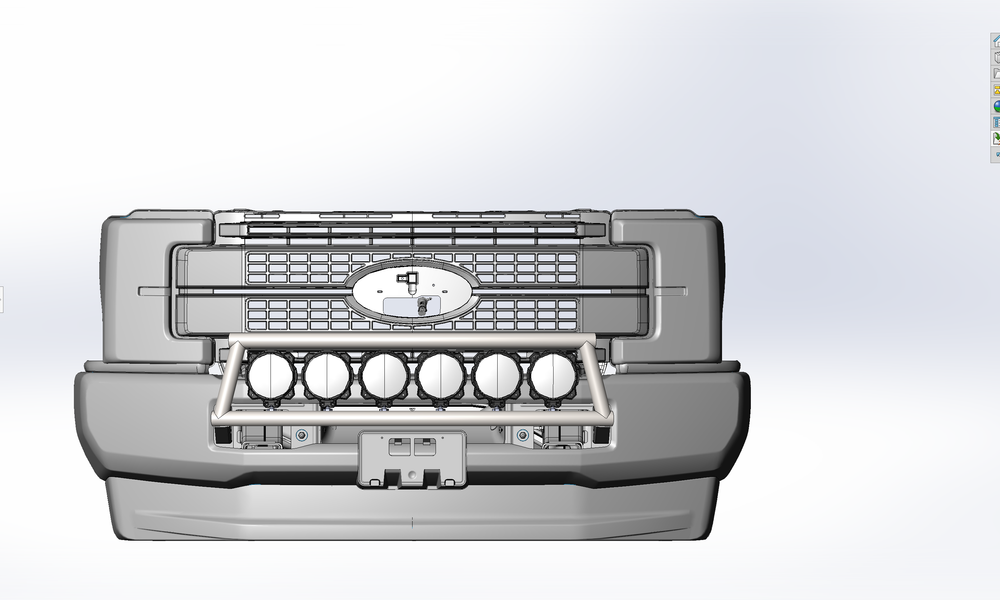 2017-2020 up Ford Super Duty Light Mount kit for stock front bumper