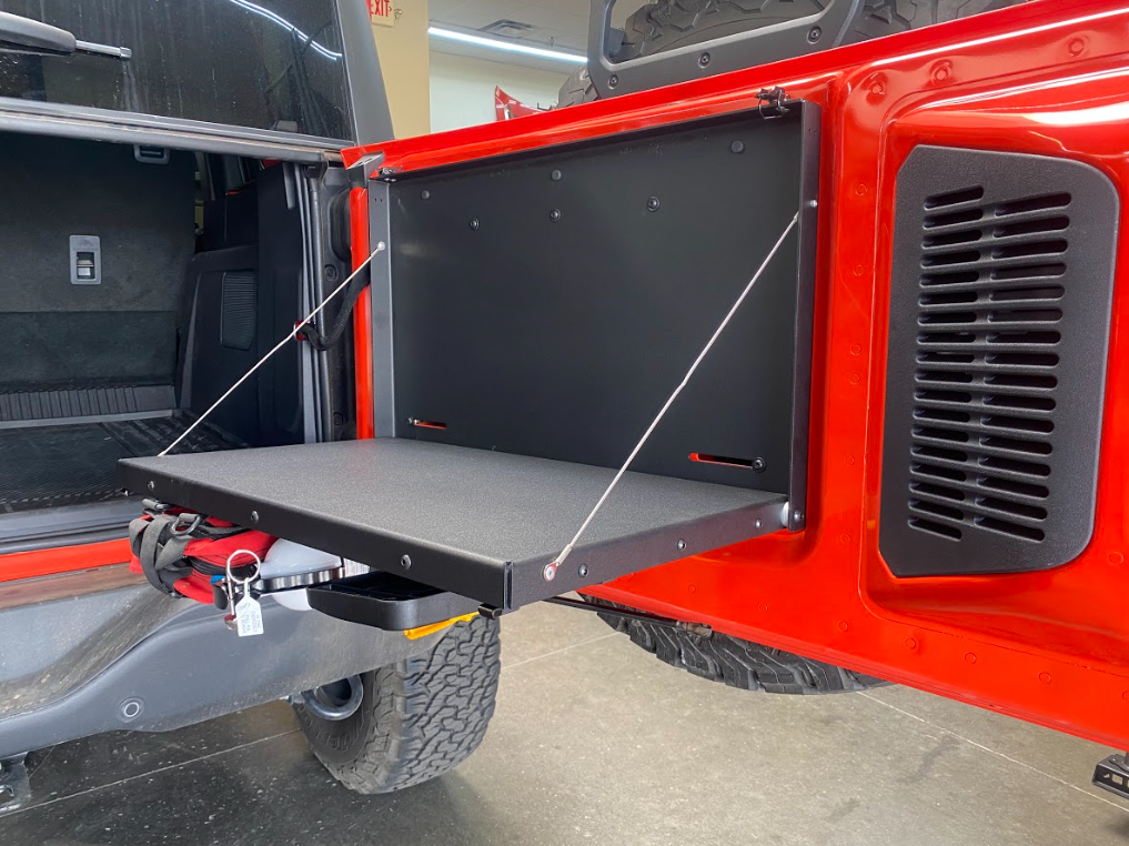 2021 & Up Ford Bronco Tailgate Fold Down Table Kit by Adapt-A-Panel
