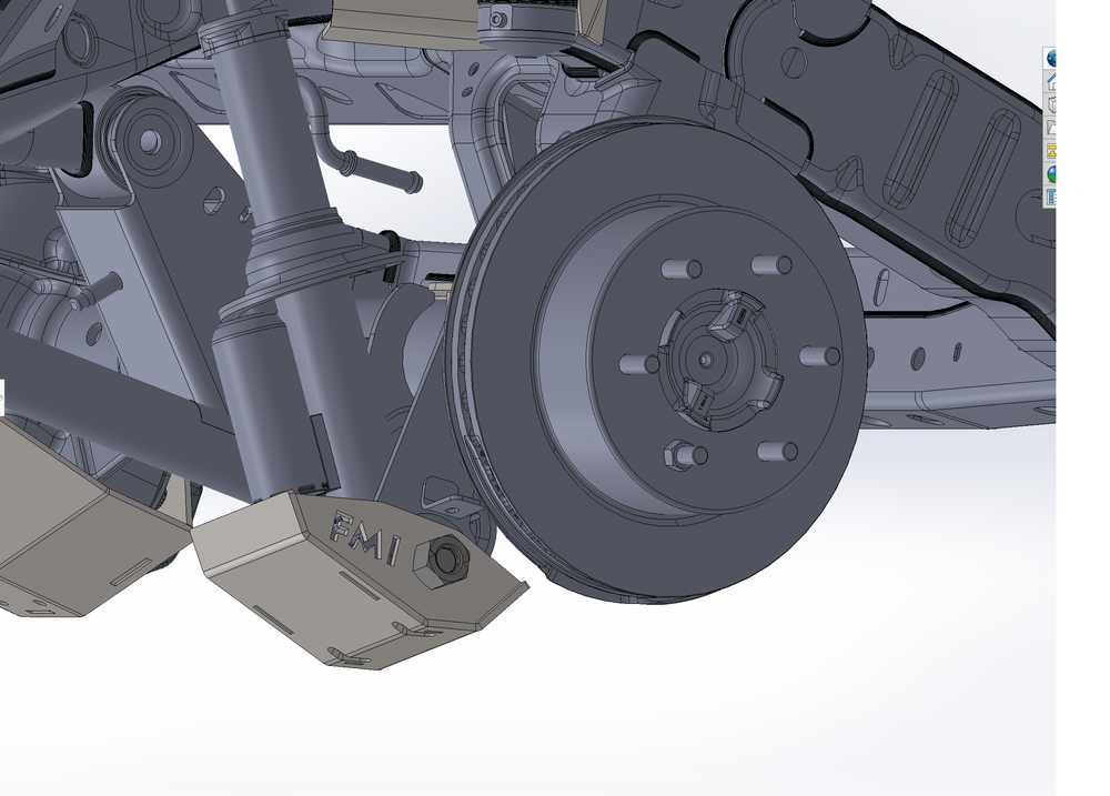 2021+ Bronco Rear shock skid kit for Squatch and Base Shock