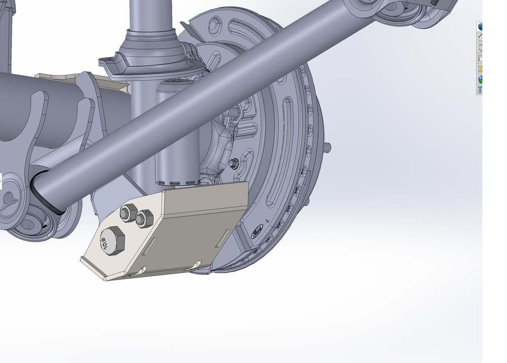 2021+ Bronco Rear shock skid kit for Squatch and Base Shock
