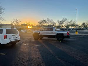Checking out the Ram TRX with new front leveling kit at sunset