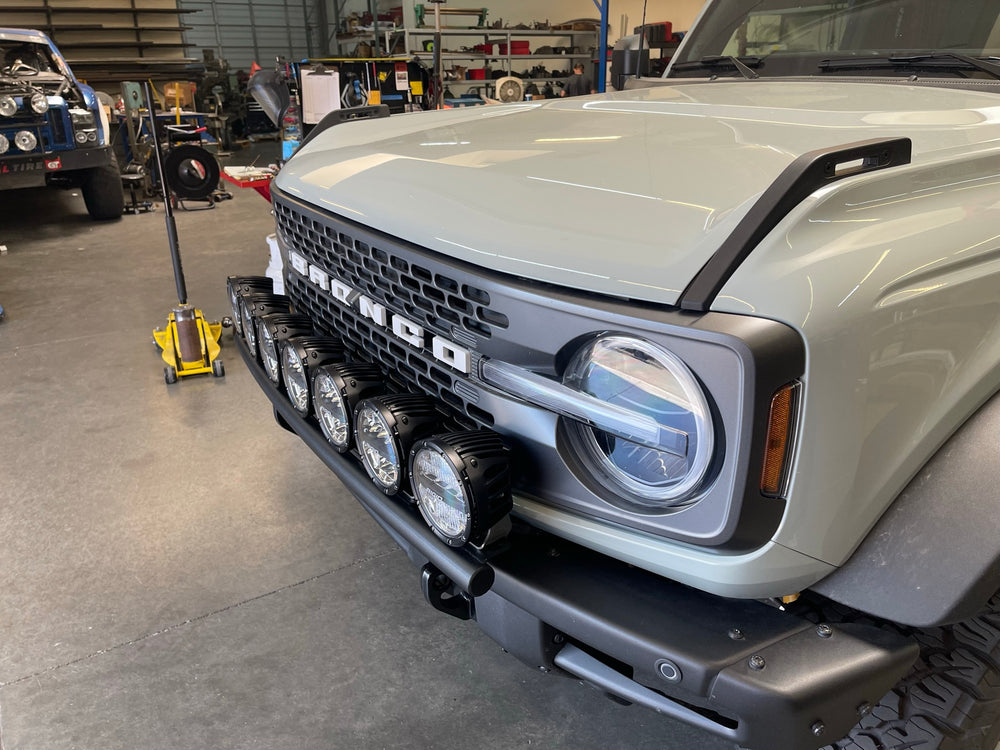 2021 and up Ford Bronco, Front Light Mount Kit for Stock Front Bumper