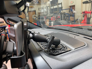 Gen 3 Raptor Dash center panel kit in Hammer Black - From Adapt-a-panel - 2021 - 2023 F150 Raptor