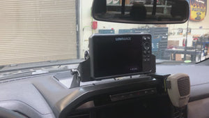 2021 - up F150 and Raptor Center Dash Fold Down GPS mount - HDS7 Live