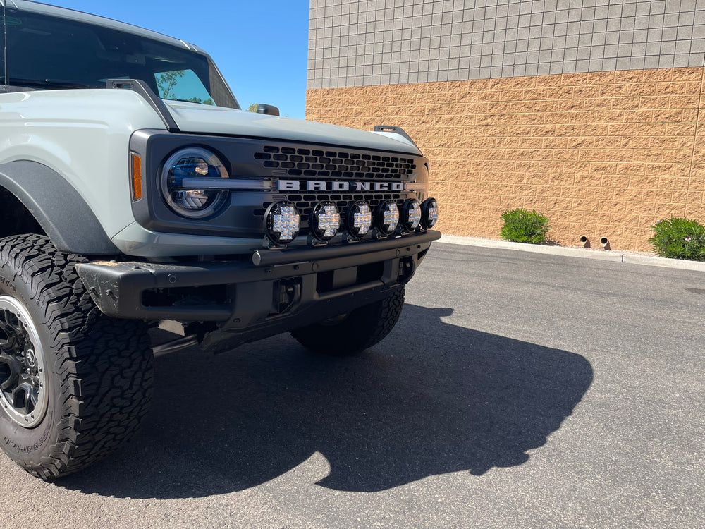 2021 and up Ford Bronco, Front Light Mount Kit for Stock Front Bumper