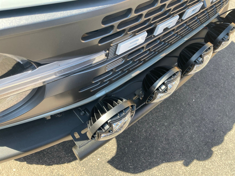 2022 and up Bronco Raptor, Front Light Mount Kit for Stock Bumper