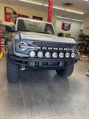 6th Gen Bronco Front Light Mount Kit  for Modular Stock Front Bumper - Use Any Light