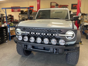 6th Gen Bronco Front Light Mount Kit  for Modular Stock Front Bumper - Use Any Light