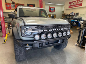 6th Gen Bronco Front Light Mount Kit  for Modular Stock Front Bumper - Use Any Light