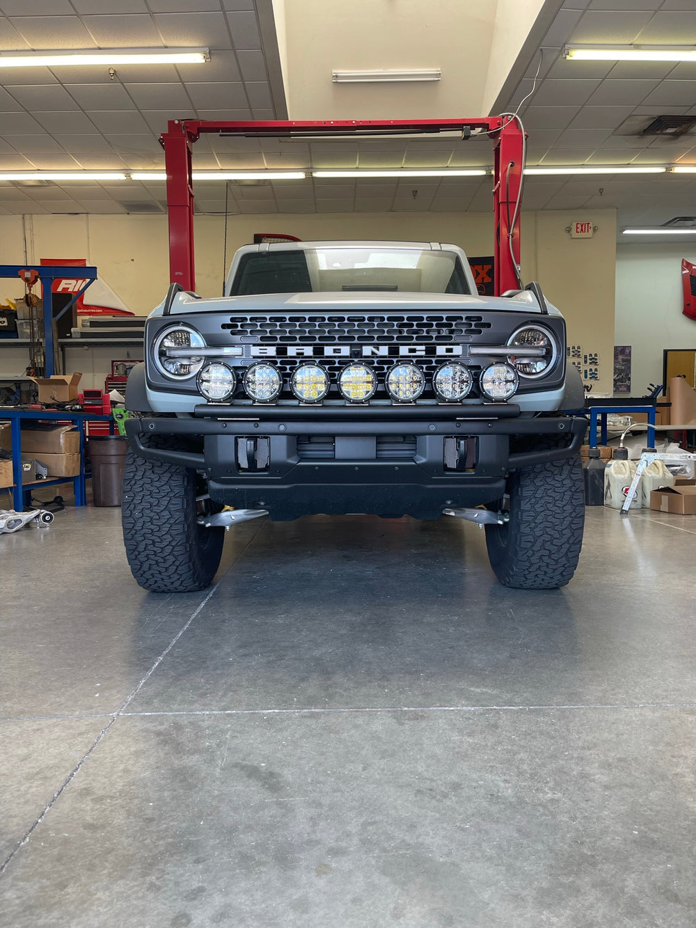 2021 and up Ford Bronco, Front Light Mount Kit for Stock Front Bumper