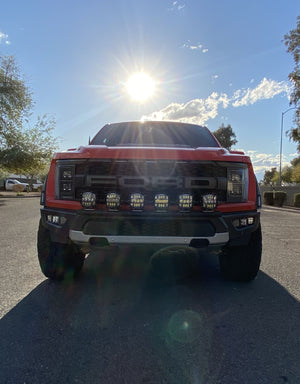 Gen 3 Raptor Front Light Mount Kit (stock bumper) - Use Any Light