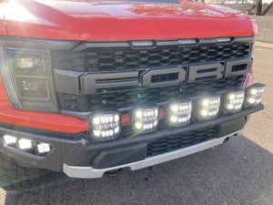 Gen 3 Raptor Front Light Mount Kit  for stock front bumper - Use Any Light