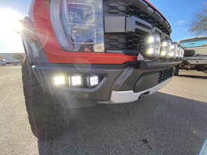 Gen 3 Raptor Front Light Mount Kit  for stock front bumper - Use Any Light