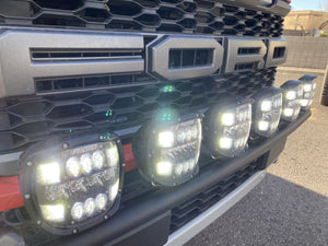 Gen 3 Raptor Front Light Mount Kit  for stock front bumper - Use Any Light