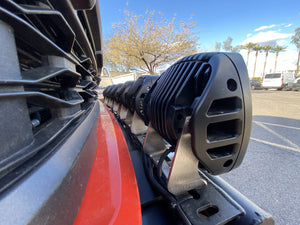 Gen 3 Raptor Front Light Mount Kit  for stock front bumper - Use Any Light