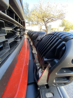 Gen 3 Raptor Front Light Mount Kit  for stock front bumper - Use Any Light