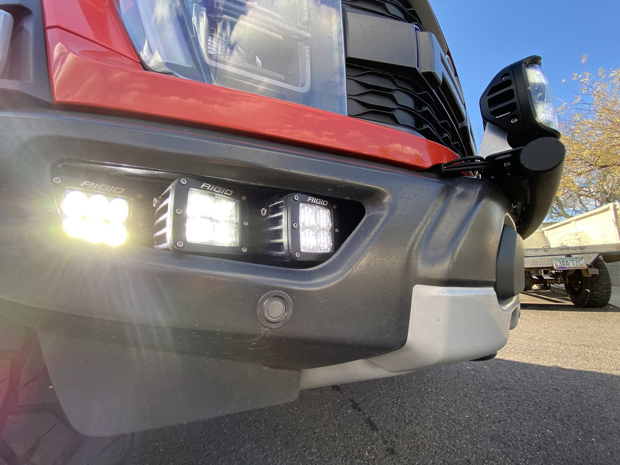 Gen 3 Raptor Front Light Mount Kit  for stock front bumper - Use Any Light