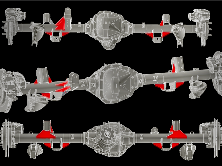 Gen 3 Raptor Rear Axle Gusset Kit