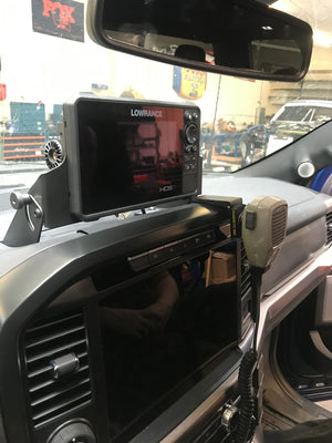 2021 - up F150 and Raptor Center Dash Fold Down GPS mount - HDS7 Live