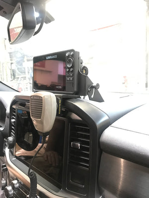 2021 - up F150 and Raptor Center Dash Fold Down GPS mount - HDS7 Live