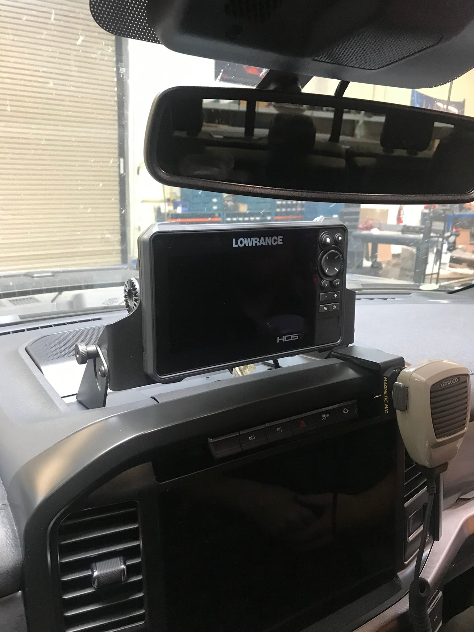 2021 - up F150 and Raptor Center Dash Fold Down GPS mount - HDS7 Live