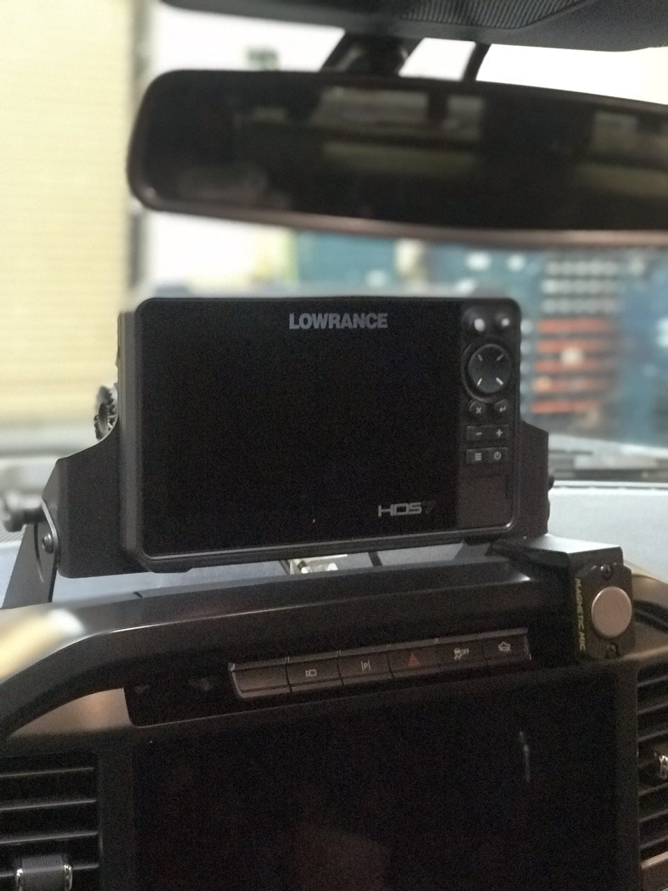 2021 - 2024 F150 & Gen 3 Raptor Center Dash Fold Down GPS mount - HDS7 Live