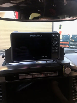 2021 - up F150 and Raptor Center Dash Fold Down GPS mount - HDS7 Live