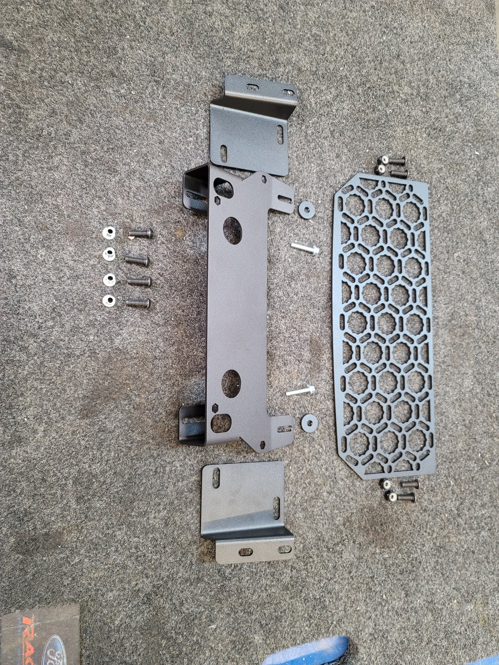 Gen 3 Raptor Dash center panel kit in Hammer Black - From Adapt-a-panel - 2021 - 2023 F150 Raptor