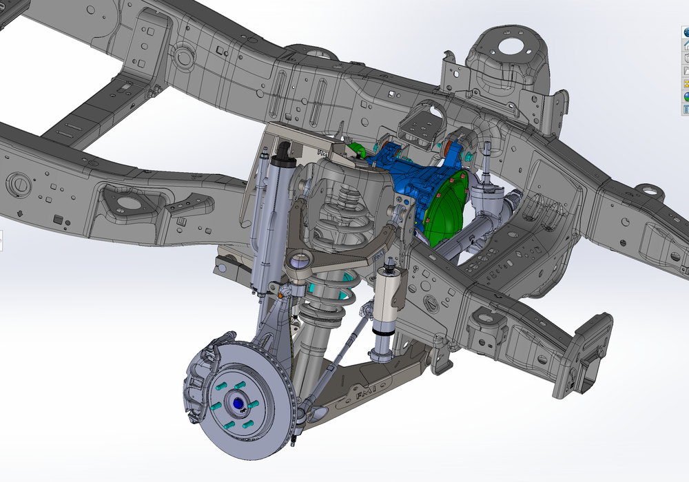 2021-2024 Raptor Mid Travel Front Suspension Kit with Billet Upper Arm - Gen 3