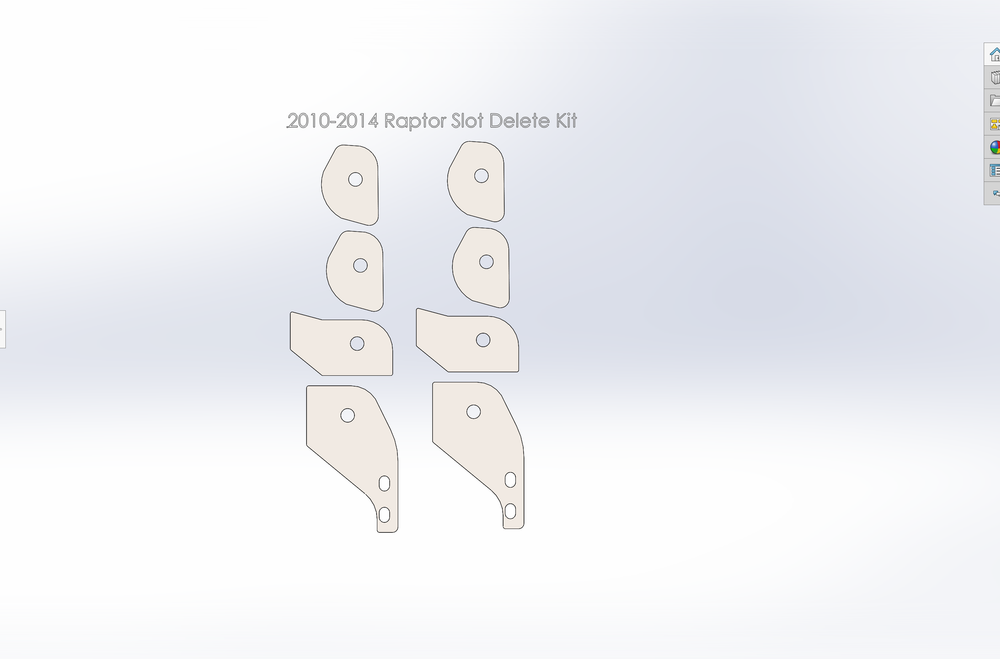 2010 - 2014 Gen 1 Raptor - Lower Arm Slot Delete Weld In Plate Kit