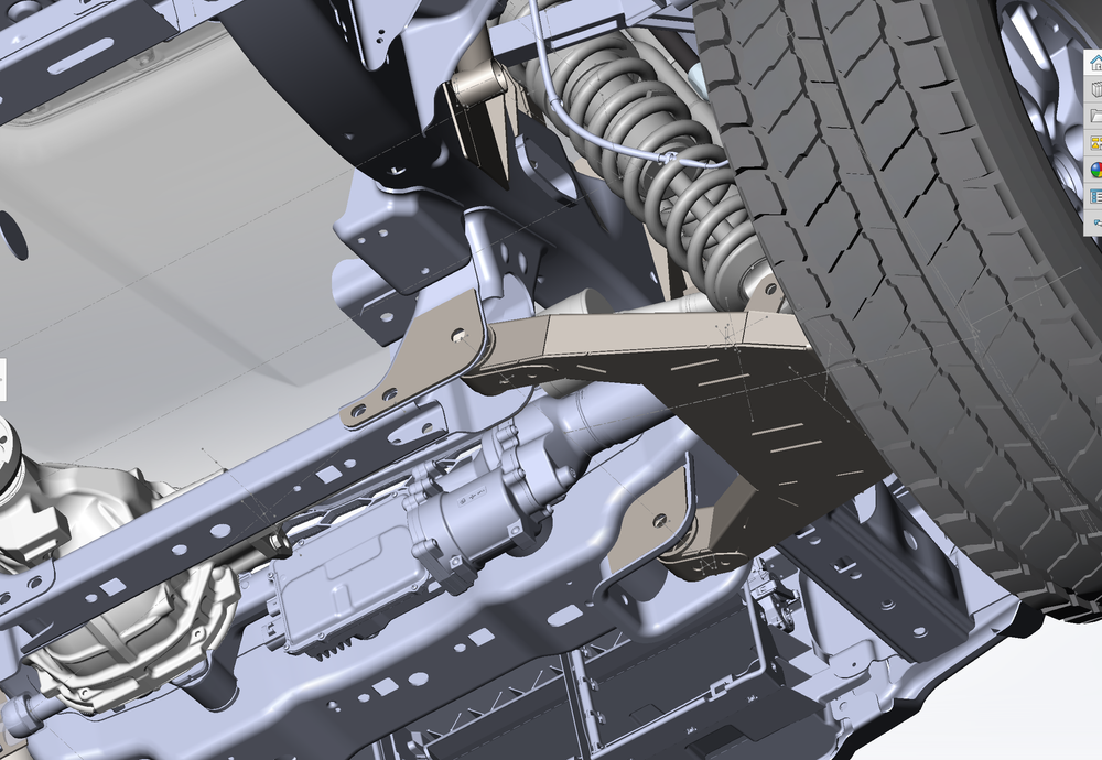 2017 and Up  Gen 2 Raptor - Lower Arm Slot Delete Weld In Plate Kit