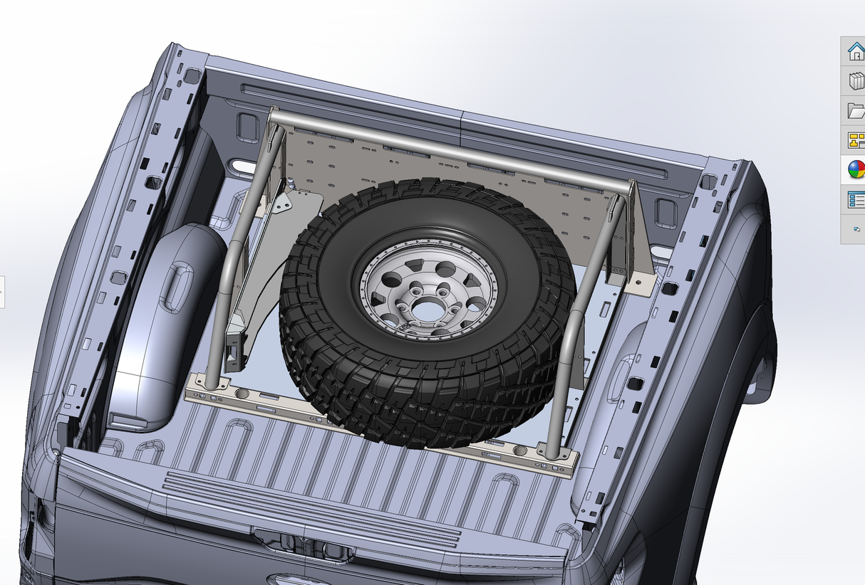 2017 - 2024 Ford Raptor Modular Bed Organizer with Slide Out Cargo Tray