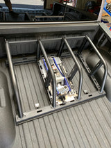 Dual Tire Carrier Quick Release Modular Bed Organizer
