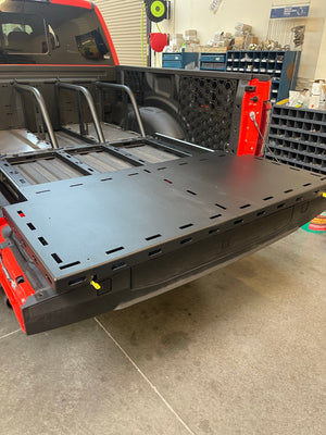 2017 - 2023 Ford Raptor Modular Bed Organizer with Slide Out Cargo Tray