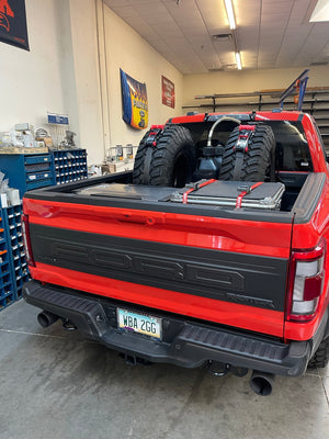 2017 - 2023 Raptor Rear Bed Organizer ---  ADD on Rear Cargo Slide Tray