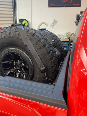 2017 - 2023 Raptor Rear Bed Organizer ---  ADD on Rear Cargo Slide Tray