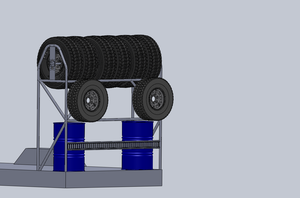 Off-Road Trailer Tire Carrier