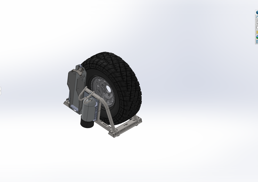 Single Tire Carrier Quick Release Modular Bed Organizer