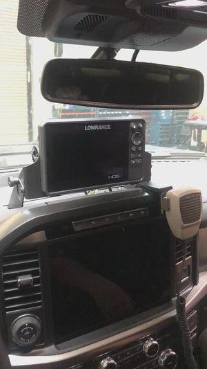 2021 - up F150 and Raptor Center Dash Fold Down GPS mount - HDS7 Live