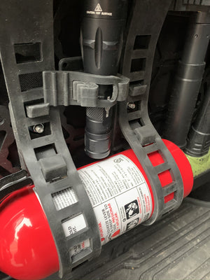 Off-Road Seat Back Panel Kit with Shovel - Hammer - Fire Extinguisher